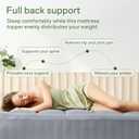 Niagara Sleep Solution Ultra Soft King Size Mattress Topper - Viscose Made from Bamboo Pillow Top Mattress Pad for Back Pain Relief - Naturally Cooling for Hot Sleepers, Gray
