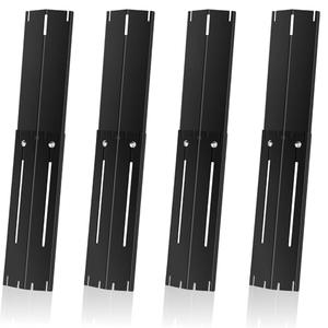 Universal Porcelain Steel Adjustable Grill Heat Plates Heat Tents Heat Shields Grill Burner Cover,Compatible with Charbroil, Nexgrill, Brinkmann, Dyna Glo etc.,Extends from 11.75" up to 21" L, 4 Pack