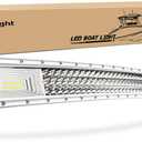 Nilight Marine LED Light Bar Navigation Lights 52 Inch Curved White Spot Flood Combo Ponton Boat Deck Dock Lighting for Night Fishing T-top Stern Yacht Sailboat Trucks Tractors
