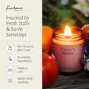 Fontana Candle Co Wood Wick Beeswax Jar Candle, Farmer's Market Made Safe with Coconut Oil & Pure Essential Oils 35+ Hrs Clean Burn, Long Lasting and Non-Toxic Candles for Home & Room Decor