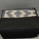 SAND MINE Waterproof Outdoor Rug 8x10 ft, Plastic Reversible Rug, Modern Area Rug, Large Floor Mat for Outdoors, RV, Patio, Backyard, Deck, Picnic, Beach, Camping, Black & Beige