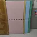 Mooliwe 4 Pack 48" X 36" Trifold Poster Board, Large Colored Foldable Corrugated Projects Display Board with Scalloped Borders for Science Fair Events, School Projects, Back to School Supplies
