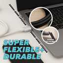 2 x Super Long <10 FEET> Nylon-Braided USB to 8pin Lightning Charging Cable  Charge Cord Compatible with iPhone 5-14, Airpods 1,2,3, Pro1,2, Airpods Max w/Quality Aluminum Connectors (Black)