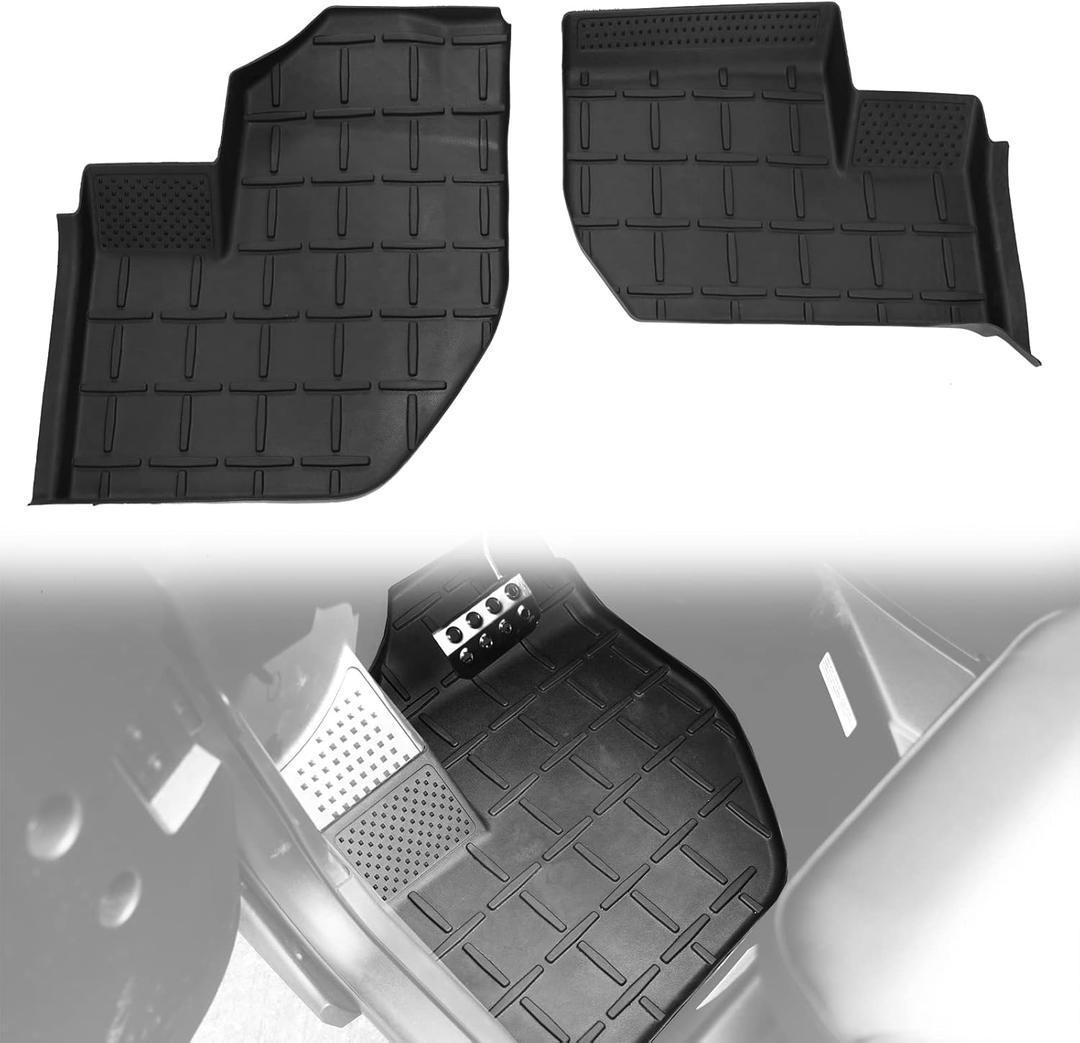 A & UTV PRO Floor Mats for 2021-2025 Yamaha Wolverine RMAX 1000 / 2 / 4, 2018-2024 X2 / X4, Front Row Floor Slush Liner, All Weather TPE Material Protection Accessories