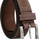 Timberland Men's Classic Leather Jean Belt 1.4 Inches Wide (Big & Tall Available) (Brown)