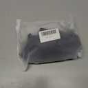 Padded Bralettes for Women Pack Seamless Bras Full Coverage Wireless Bralette Ribbed V Neck Comfort Tshirt Bra Set (Large, Black + Gray)