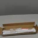 Curtain Rods for windows, 5/8 inch Decorative White Splicing Heavy Duty Metal Curtain Rod set with Brackets (32-93")