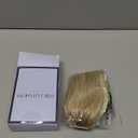 ZQIAN BEAUTY Claw Clip Ponytail Extension - 10 Inch Short Pony Tails Hair Extensions, Soft Synthetic Straight Hair Extensions Ponytail, Clip in Ponytail (Color: Blonde with Bleach Blonde Ends)