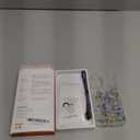 GVIEWIN for iPhone 14 Case Floral, with Screen Protector+Camera Lens Protector,[Non Yellowing] Soft Shockproof Clear Phone Protective Cover for Women, Flower Pattern Design 6.1"(Sweet Posy/Blue)