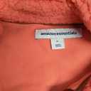 Amazon Essentials Women's Sherpa Long-Sleeve Mock Neck Full-Zip Jacket with Woven Trim Size M