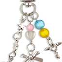 2 x Cute Keychains Aesthetic Y2K Star Strawberry Keychains Charms for Women Purse Bag