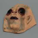 CreepyParty Alien Mask ET Dress Up Latex Full Head Scary Horror Mask Extraterrestrial Fancy Dress for Halloween Carnival Costume Party