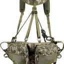 Hunting Saddle, The Gen 3 Hunting Saddle, Comfortable Tree Saddle Hunting System, Includes Bridge, Expandable Saddle, 2 x Tree Saddle Dump Pouch and Saddle Harness (Bark Camo)