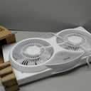 shinic 2026 9 Inch Twin Window Fan Quiet, Reversible Airflow, 3 Speeds, Adjustable Width 23.5"-37", ETL Certified for Bathroom/Kitchen