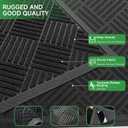 100pointONE Front Door Mat, Heavy Duty Indoor Outdoor Doormat, 60" x 48" Low Profile Outdoor Mats for Home Entrance, Stain and Fade Resistant Welcome Mat Ideal for High Traffic Area, Diamond Black
