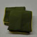Phantoscope Pack of 2 Outdoor Waterproof Throw Pillow Covers with Contrast Piping, Decorative Square Cushion Case Patio Pillows for Couch Tent Sunbrella, Dark Green 20x20 inches (20" x 20" (Pack of 2))