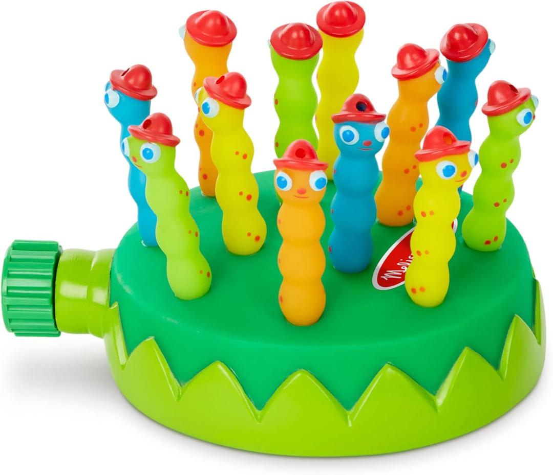 Melissa & Doug Sunny Patch Splash Patrol Sprinkler Toy with Hose Attachment (Multicolor)