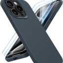 for iPhone 15 Pro Case Liquid Silicone Slim Shockproof Protective Cover 6.1 Inch Anti-Scratch Drop Protection,Midnight Blue
