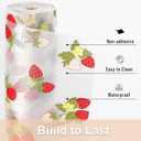 Shelf Liner, Non-Adhesive Waterproof Drawer Liner, 23.6"x240" Strawberry