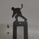 Hockey Single Gang Light Switch, GFCI Power Outlet, Wall Plate (Single Rocker (GFCI), Black)