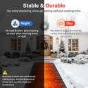 Heated Snow Melting Mats Outdoor,Anti-Slip Outdoor Winter Heated Mat for Walkways,3 in/h Speed Snow and Ice Melting Pads for Winter Backyards,Prevention Roof and Valley Ice Dam(10FTx13IN)
