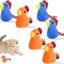 3 x Catnip Cat Toy, 6 Pack Chicken Bird Interactive Chew Kicker Toys, cat Toys for Indoor Cats, Boredom Relief Kitten Exercise, Soft Durable for All Breed