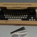 GEODMAER 65% Gaming Keyboard, Wired Backlit Mini Keyboard, Ultra-Compact Anti-Ghosting No-Conflict 68 Keys Membrane Gaming Wired Keyboard for PC Laptop Windows Gamer