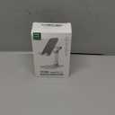 OCYCLONE Phone Stand, Adjustable Height and Angle Foldable Cell Phone Stand Holder for Desk, Taller iPhone Stand Compatible with 4.7"-13" Smartphones iPad Tablet, White