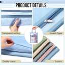 Marspark 20 Pack Mesh Zipper Pouch Bags, Double Layer Nylon Mesh Bags with Handles Storage & Organization A4 Zipper Pouches for Puzzle Board Game Storage Office Travel, 5 Colors