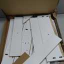 MCS 23x18 White Medicine Cabinet Organizer, Wall Mounted 2-Door Bathroom Cabinet for Over-The-Toilet Storage, Bathroom Furniture & Restroom Organizer