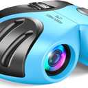 LET'S GO! Binocular for Kids, Compact High Resolution Shockproof Binoculars (Light blue)