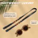 2 x Beaded Glasses Strap - Handmade Multi-Colored Beaded Sunglasses Strap - Cute & Sturdy Eye Glasses Holders Around Neck