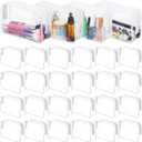 Molain 24 Pack Clear Makeup Bag, Waterproof Toiletry Bags, PVC Makeup Bags for Women, Organizer Case with Zipper for Travel Bathroom(Transparent)