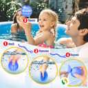Reusable Water Balloons for Kids & Adults, 14 Pack Refillable Silicone Water Balloons Quick Fill, Self Sealing Water Balloon for Pool, Summer Toys Beach Toys for Outdoor Idea Gift, Party Supplies