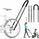 Upgrade Bike Training Handle - Extended 27"-33" Multi-Position Adjustable Children Bike Trainer Balance Push Bar for Kids Learning to Ride (4-Level Height Settings)