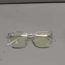 AOMASTE Blue Light Blocking Glasses Vintage Half Frame UV Clear Lens Anti Eyestrain Computer Gaming Glasses for Women Men