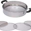 Multi-Purpose Soil Sifter with Handle | Includes 4 Changeable Screens | Ideal for Soil, Rock, Compost, and Debris Sifting