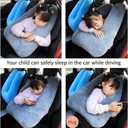 FHSGGP Travel Pillow Car Pillow Kid Car Sleeping The Sleeping Aid for Adults and Kids on Road Trips Kids Travel Pillow Emerald Green