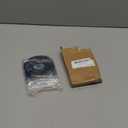 2-Pack Wall Split Flange, for 1.3 Inch/32mm OD Pipe ABS Escutcheon Plate Round Self-Adhesive Plumbing Cover Plates for Water Pipe/Faucet [Black]