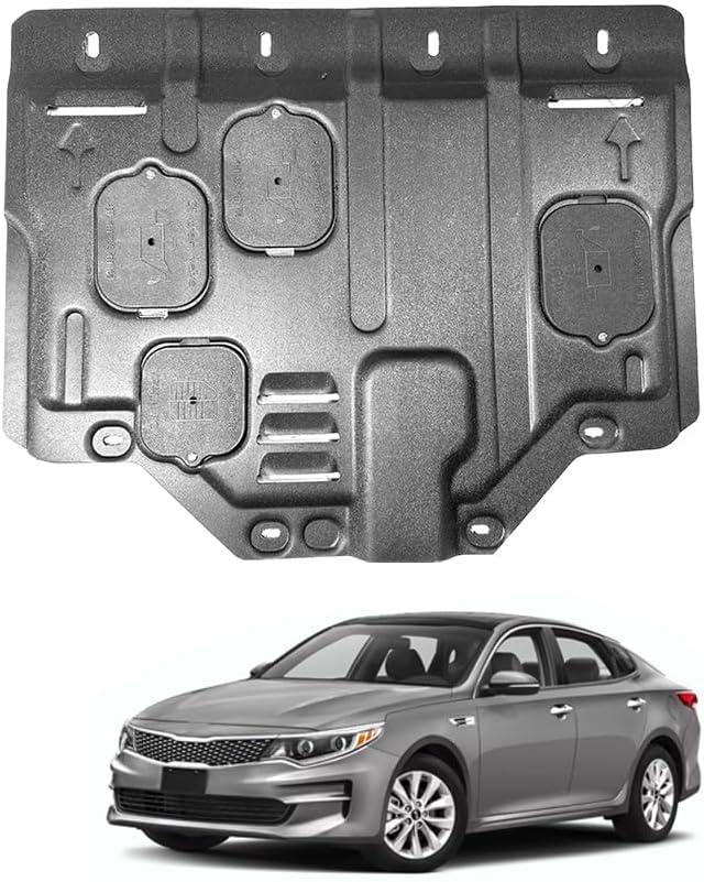 Engine Splash Shield Fit for Kia Optima 2016 2017 2018 2019 2020 Engine Case Guard Under Cover Compatible with Optima Front Engine Guard Mud Flaps