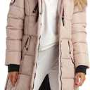CANADA WEATHER GEAR Womens Long Puffer Coat - Heavyweight Wind Water Resistant Faux Winter Jackets for Women L