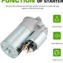 New Starter (Only for OHV) 3.0 Fit for Ford Taurus 3.0L 2000 2001 2002 2003 2004 2005 2006 2007, Fit for Mercury Sable 3.0L 2000 2001 2002 2003 2004 2005 V6 (182), 410-14052 SFD0041 6642N