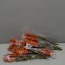 20 Bundles Artificial Fall Flowers Outdoor UV Resistant Fake Flowers No Fade Faux Plastic Plants Garden Porch Window Box Decorating (Fall Brown