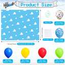 Halloween Trunk or Treat Car Decoration Kit Blue Sky and White Clouds Balloon Decoration Accessories for Outdoor Car Trunk, Holiday Party Decoration Supplies