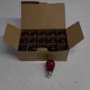 15 Pcs Christmas Colored LED String Light Bulbs Plastic Waterproof S14 Replacement Bulbs E26 Base 1 Watt LED Bulb for Indoor Outdoor String Lights Christmas Decoration(Red)