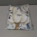 Fall Blue White Pumpkin Valances Curtains for Windows, Thanksgiving Decorations Rod Pocket Kitchen Valance Curtain for Living Room/Bedroom, Short Window Treatment Drapes, 54x18in, Eucalyptus Leaves