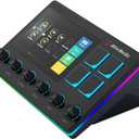 AVerMedia Live Streamer AX310 - Creator Control Center, 6 Track Audio Mixer with IPS Touch Panel, Trigger Actions on OBS, Streamlabs, Spotify, VTube, Twitch, YouTube, and more