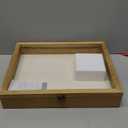 TJ.MOREE Shadow Box Display Case 13 x 16 Flowers Shadow Box Frame with Glass Window Picture Frame Wedding Bouquet Memorabilia Medals Photos Memory Box for Keepsakes (Carbonized)