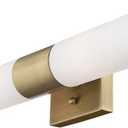 Livex Lighting, 10102-01, Aero, ADA Bath Vanity, 2 Light, Antique Brass
