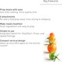 Panasonic Food Processor, Electric Vegetable Choppers for Speedy Food Prep, 5 Attachments to Shred, Whip, Mince, Chop, Grind, Shred, and Slice, 10-cup Bowl Capacity, Small Kitchen Appliances - MK-F511